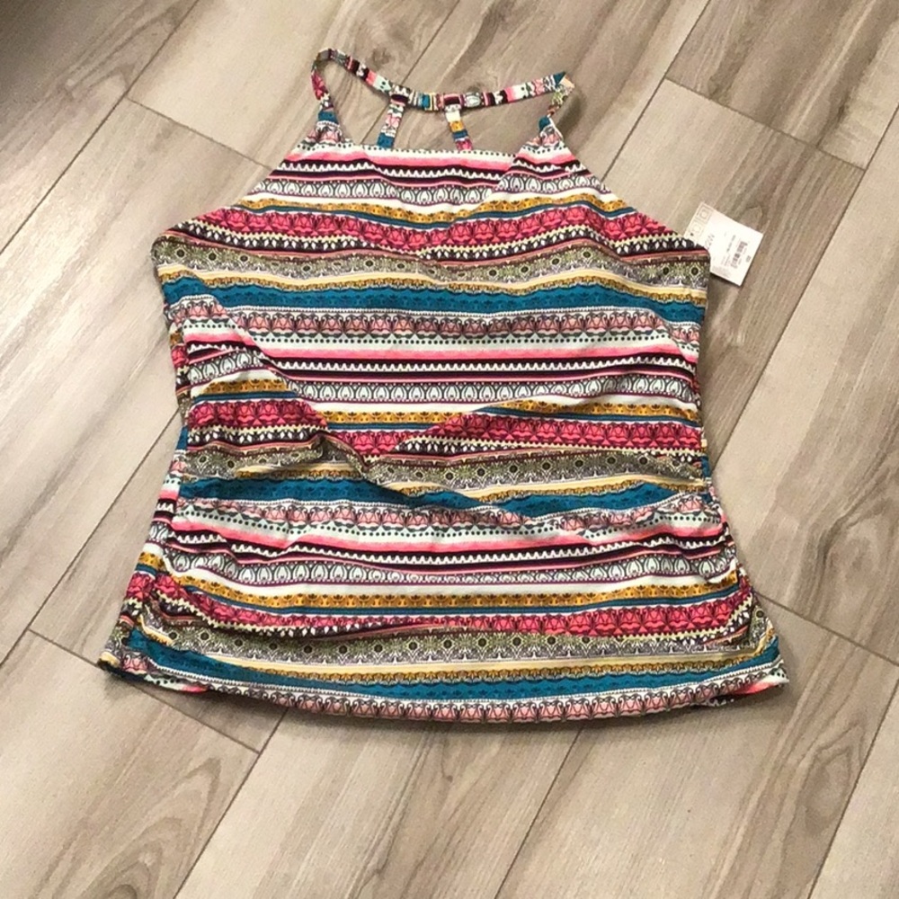New Liz Claiborne Tankini Swim Top - 22W